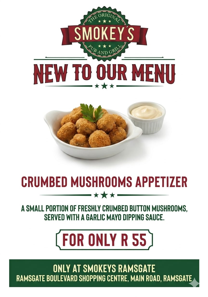 Smokey’s Ramsgate mushroom dish