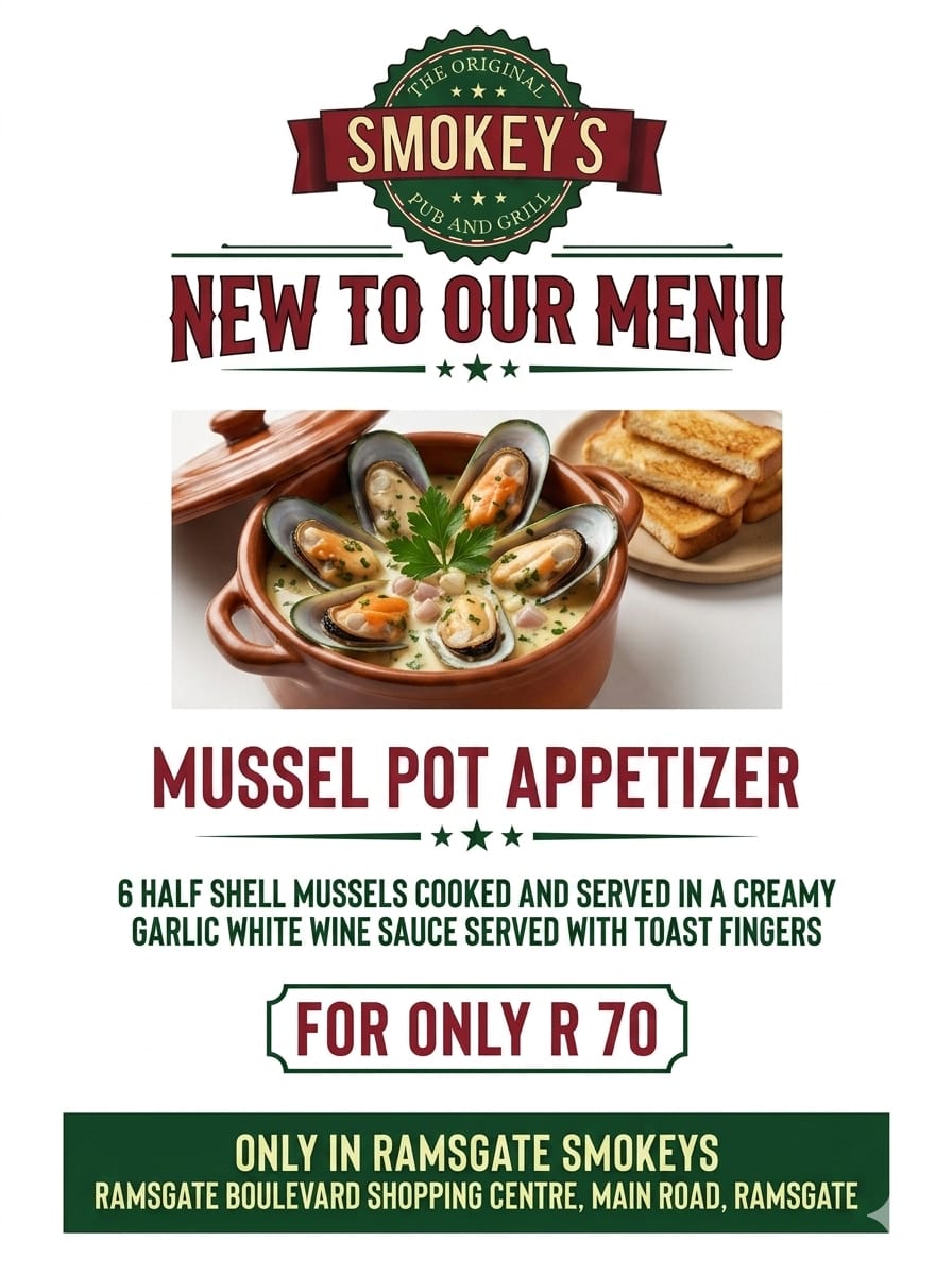 Smokey’s Ramsgate mussel dish
